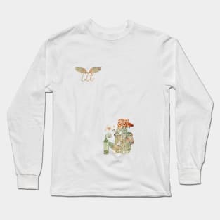 LitQ - Valentines day wine anime art print Long Sleeve T-Shirt